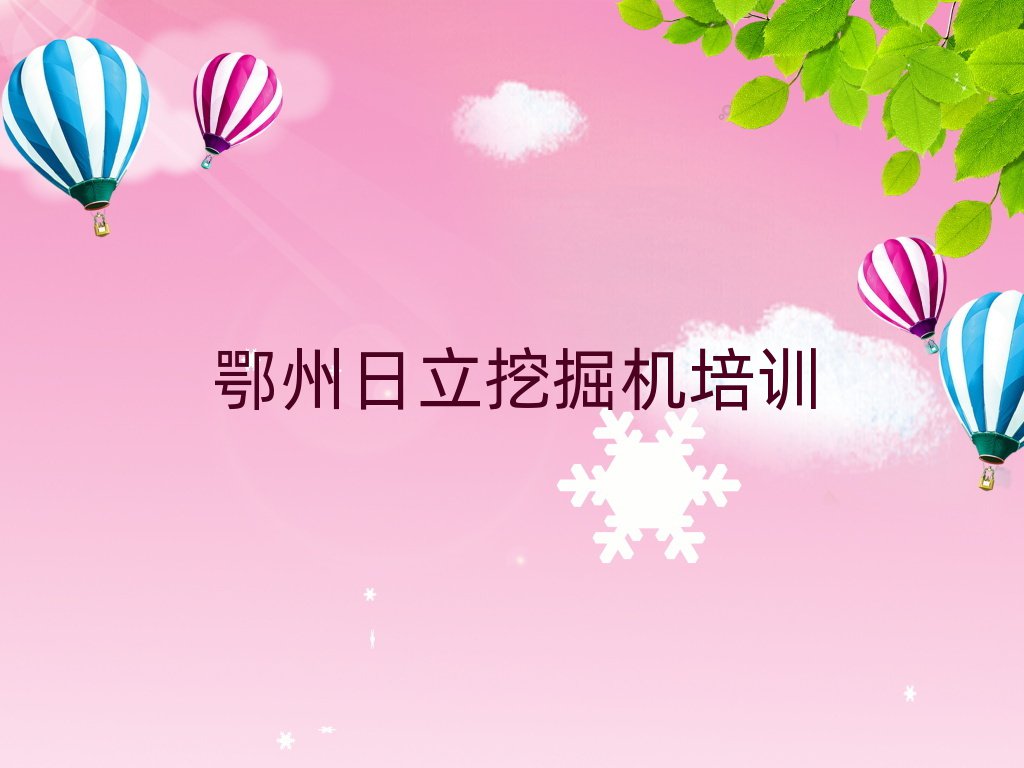 鄂州哪里有日立挖掘機培訓班名單榜首一覽