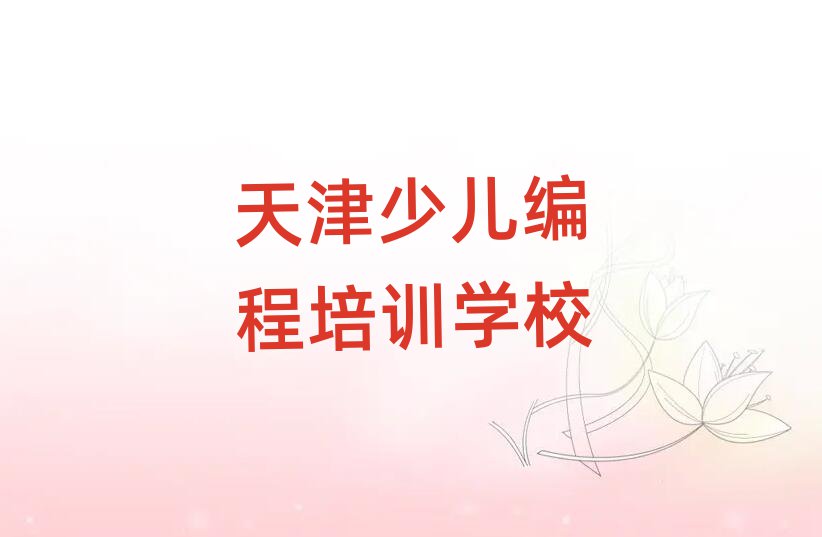 天津少兒編程培訓(xùn)學(xué)校