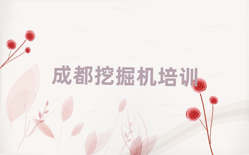 成都溫江區(qū)挖土機(jī)培訓(xùn)班推薦top排行榜