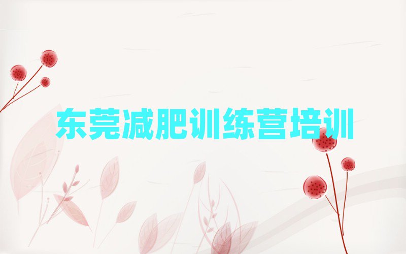 東莞減肥班訓(xùn)練營(yíng)多少錢排名一覽表