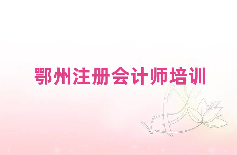 2月鄂州正規(guī)注冊會計師培訓(xùn)機構(gòu)排名一覽表