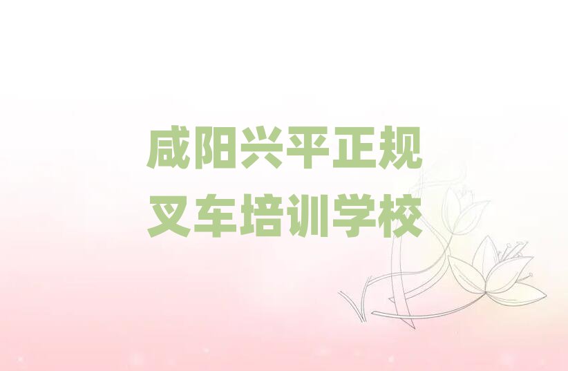 咸陽(yáng)興平正規(guī)叉車網(wǎng)校