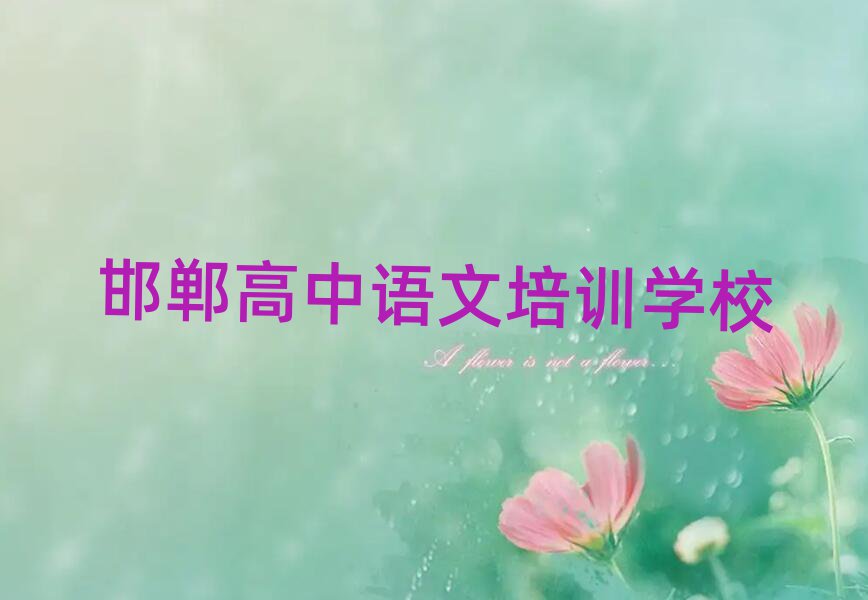 邯鄲峰峰礦區(qū)零基礎(chǔ)學(xué)高中語文師怎么學(xué)