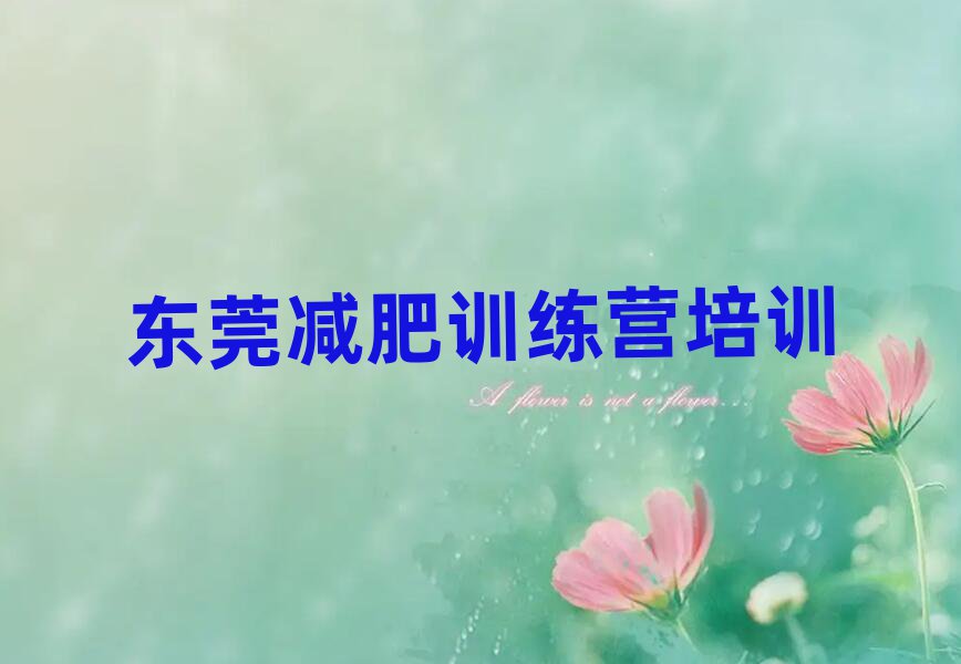 5月東莞減肥瘦身訓(xùn)練營名單一覽