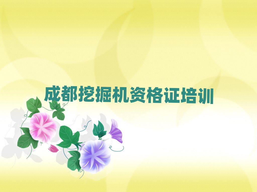 成都金牛區(qū)學(xué)習(xí)挖掘機(jī)資格證前十名