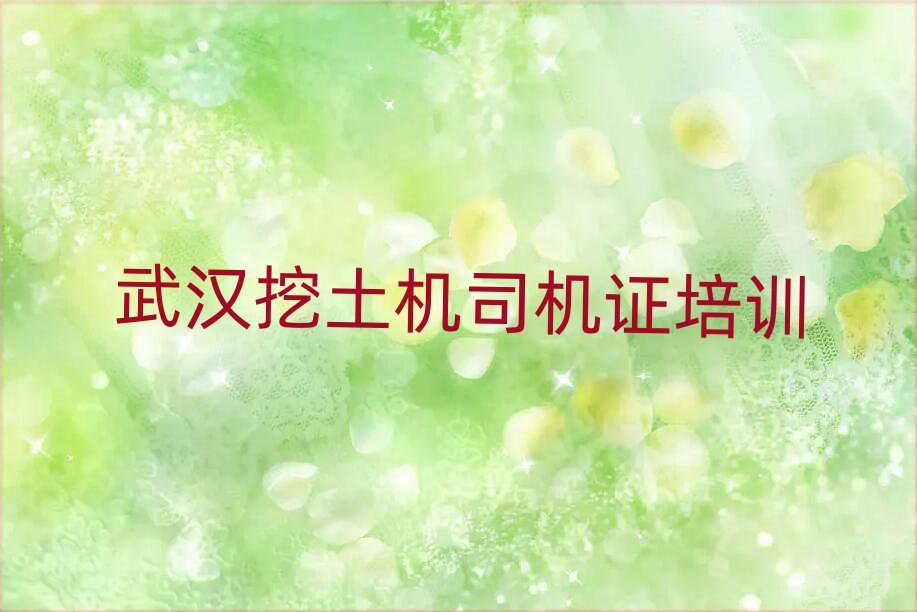 7月武漢漢南區(qū)哪個(gè)學(xué)校學(xué)挖土機(jī)司機(jī)證好名單榜首出爐